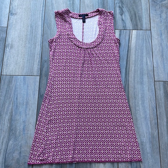 Banana Republic Pink Patterned Dress Size Xs - Picture 1 of 7